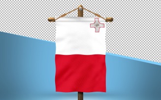Malta Hang Flag Design Background