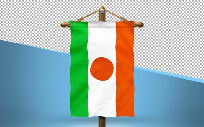 Niger Hang Flag Design Background Illustration