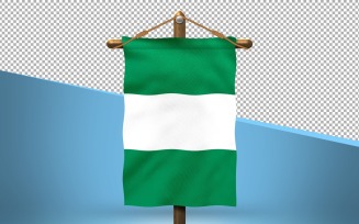 Nigeria Hang Flag Design Background