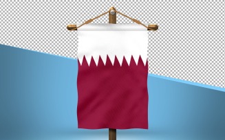 Qatar Hang Flag Design Background