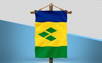 Saint Vincent and the Grenadines Hang Flag Design Background