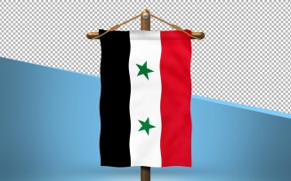 Syria Hang Flag Design Background