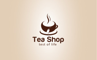 Tea Shop Logo Design Template