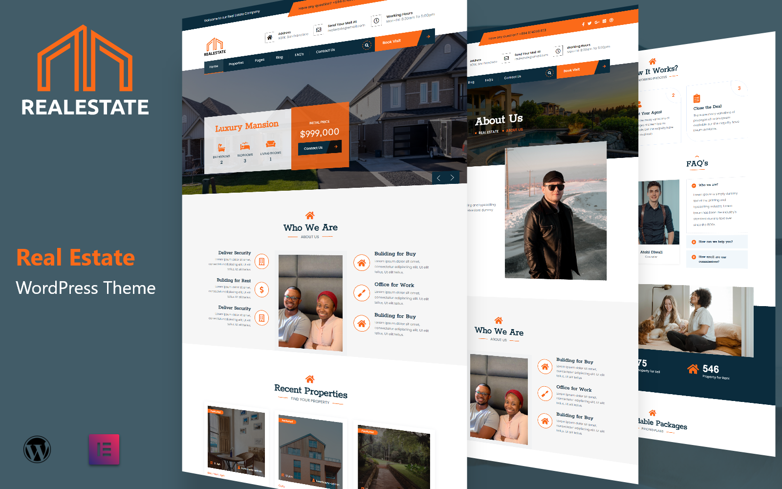 Realty Space - real Estate WORDPRESS Theme.