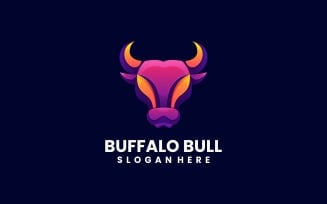 Buffalo Bull Gradient Logo Style