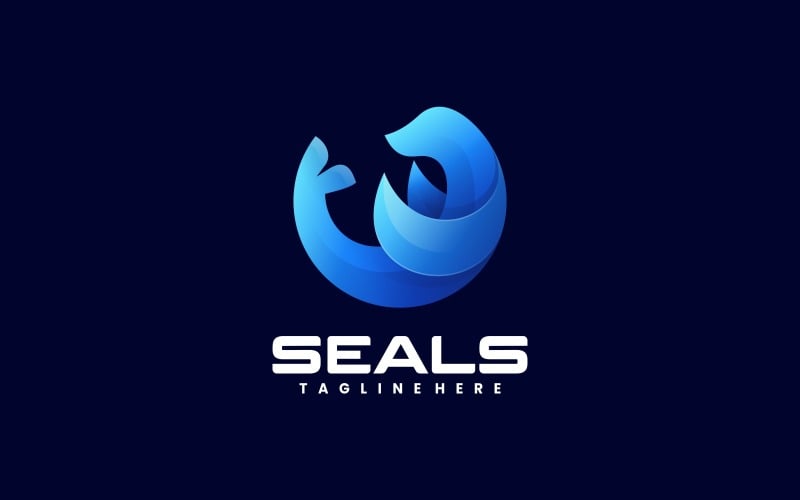 Circle Seals Gradient Logo Logo Template