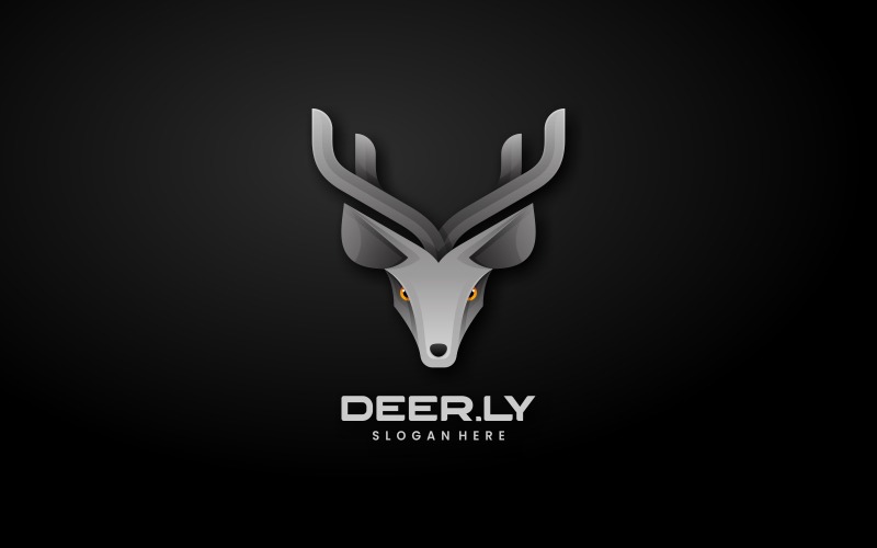 Premium Deer Gradient Logo Logo Template