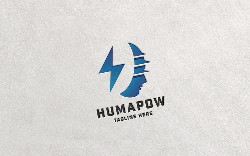 Professional Human Power Mind Logo Logo Template