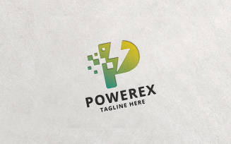 Professional Powerex Letter P Logo