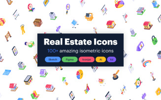 Real Estate Isometric Icons