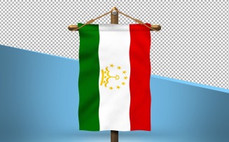 Tajikistan Hang Flag Design Background