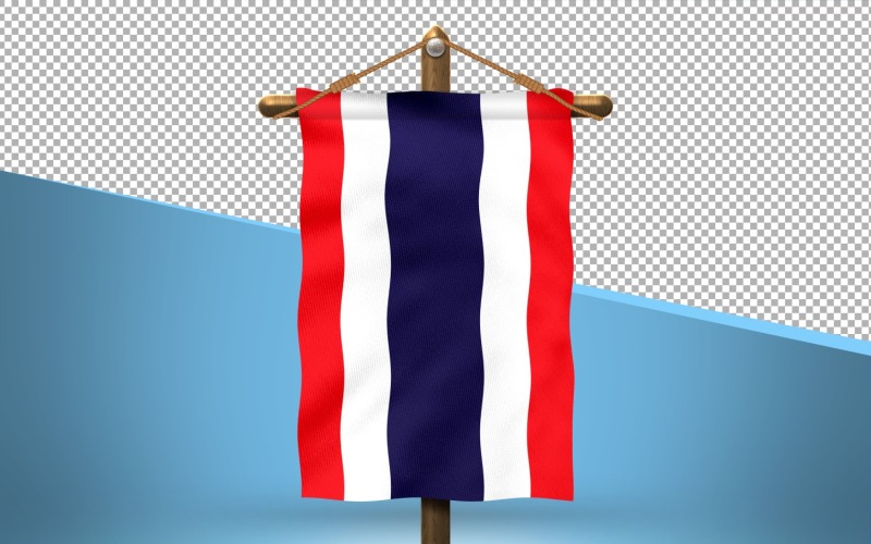 Thailand Hang Flag Design Background Illustration