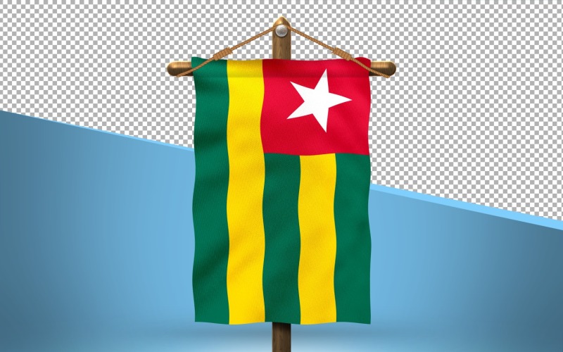Togo Hang Flag Design Background Illustration