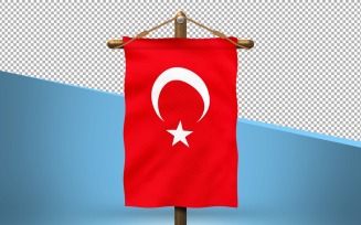 Turkey Hang Flag Design Background