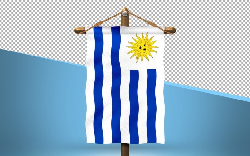 Uruguay Hang Flag Design Background Illustration