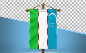 Uzbekistan Hang Flag Design Background