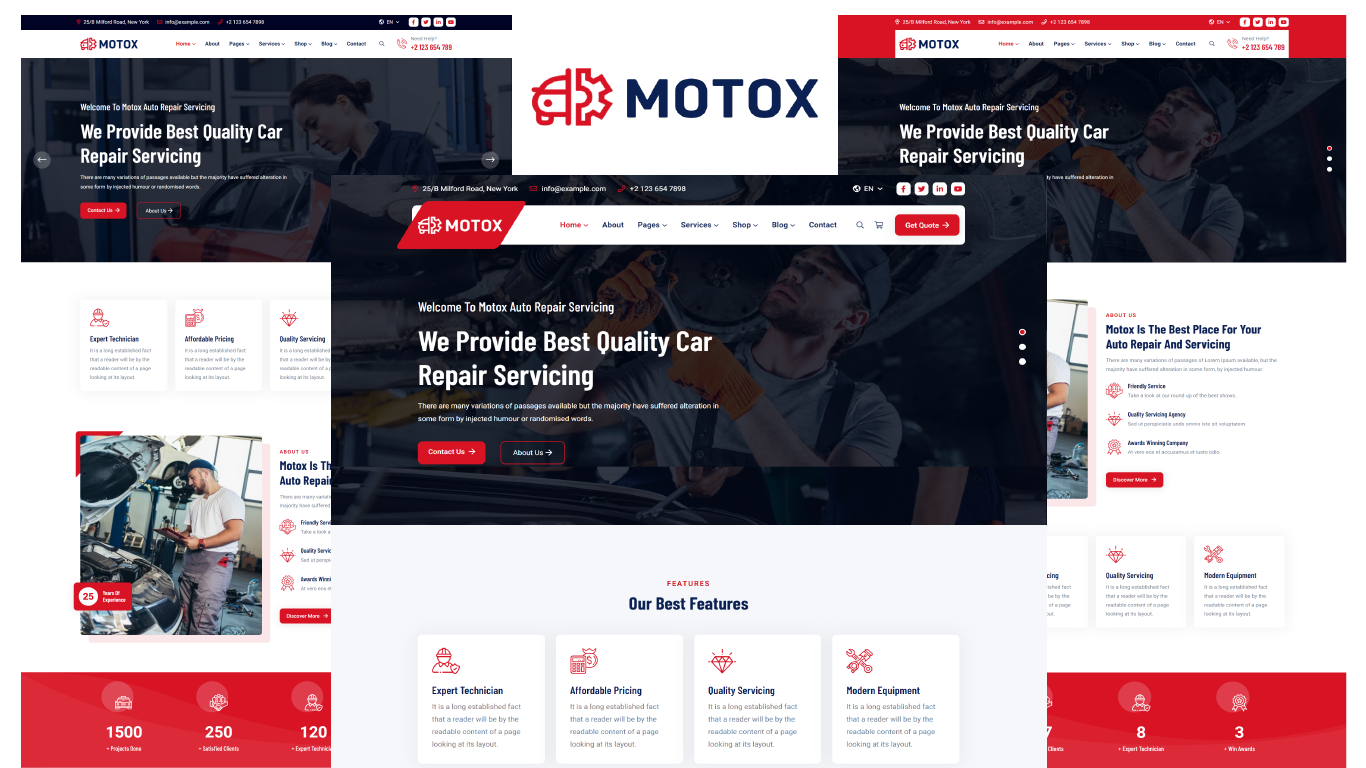 Motox - Car Repair Services HTML5 Template
