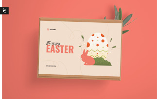 Easter Day Greeting Card Template