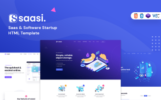 Saasi - Saas & Software Startup HTML Template