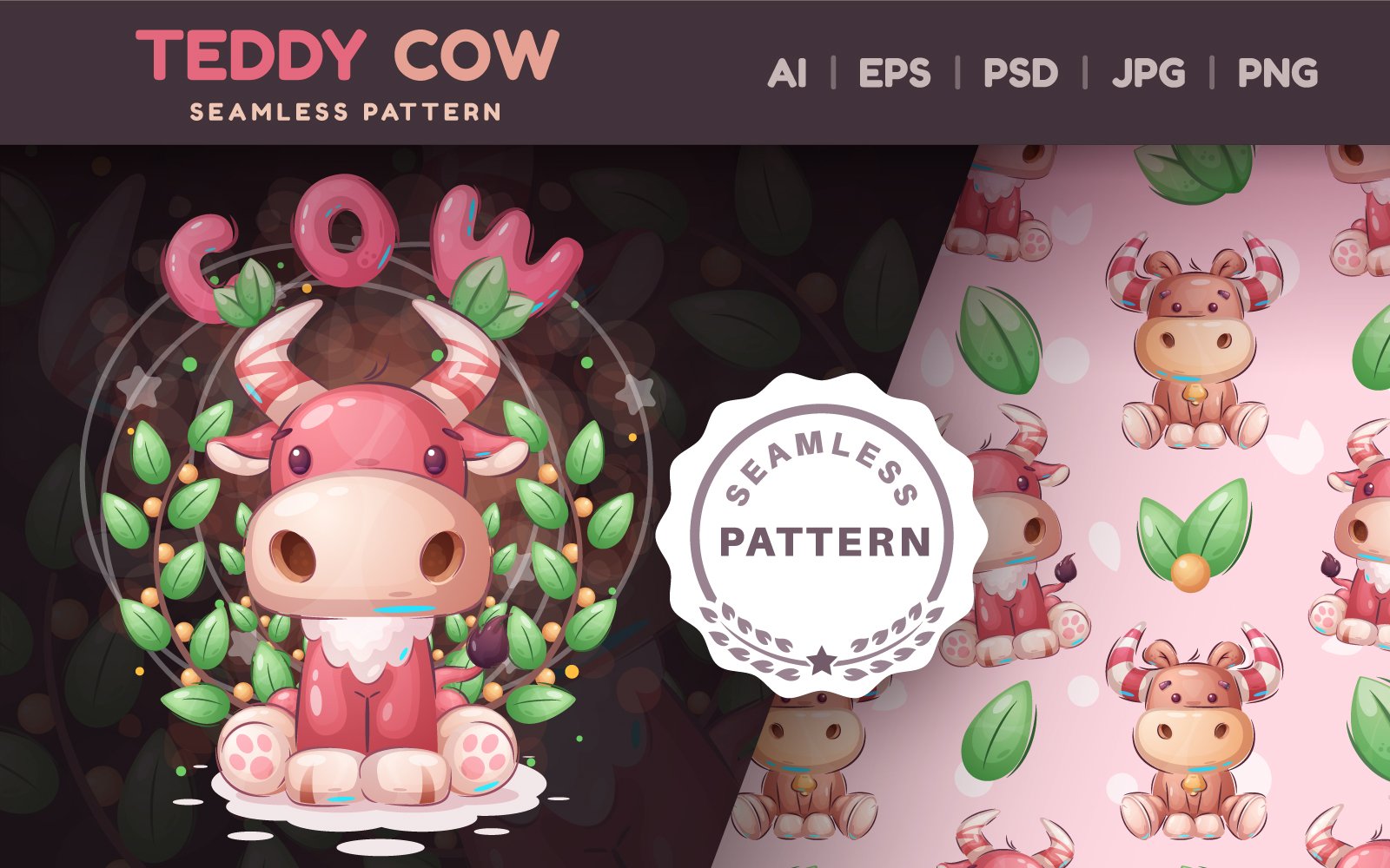 Template #235072 Patternstickercartooncharacteranimalanimalswildwildlifezootoylittlecute  Webdesign Template - Logo template Preview