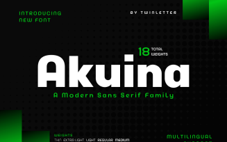 Akuina a typeface that will add luxury and elegance