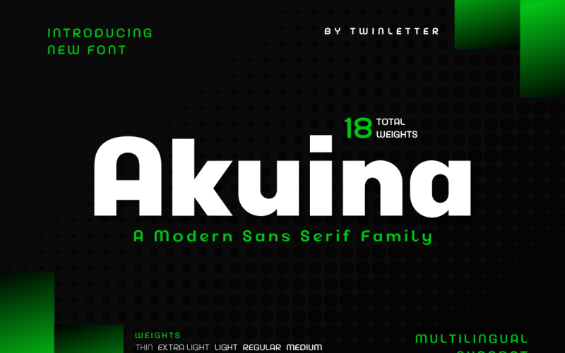 Akuina a typeface that will add luxury and elegance Font
