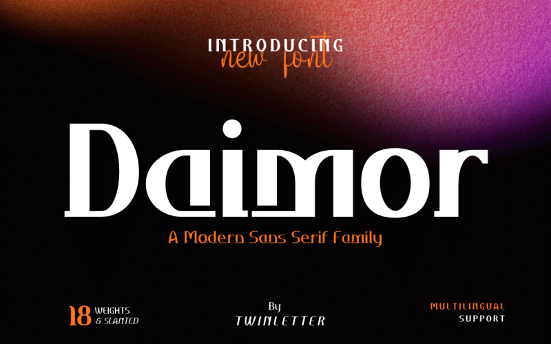 Daimor San Serif typeface family Font