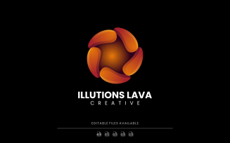 Illusion Lava Gradient Logo