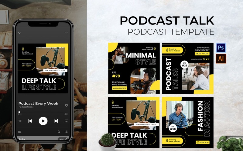 Podcast Talk Podcast Cover Social Media
