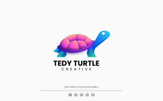 Turtle Colorful Logo Design