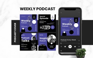 Weekly Podcast Cover Template