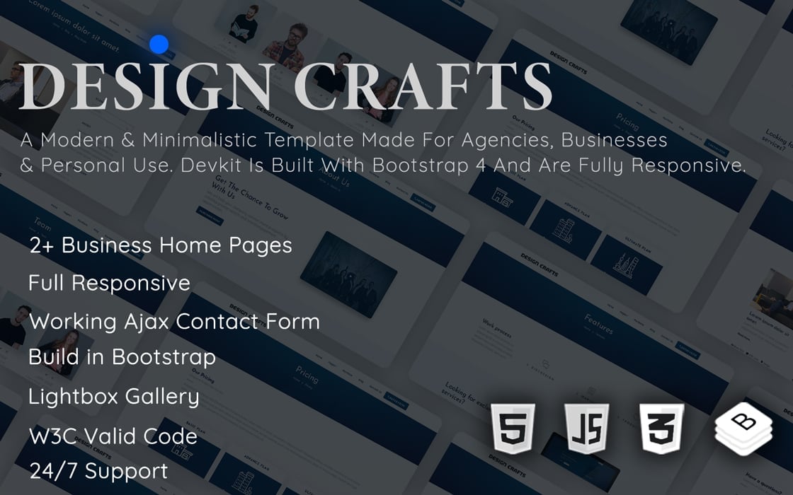 Kit Graphique #235189 Agency Bootstrap Divers Modles Web - Logo template Preview