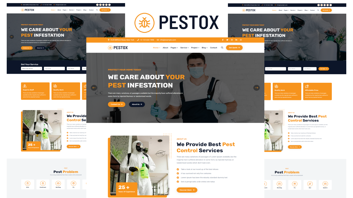 Pestox - Pest Control Services HTML5 Template