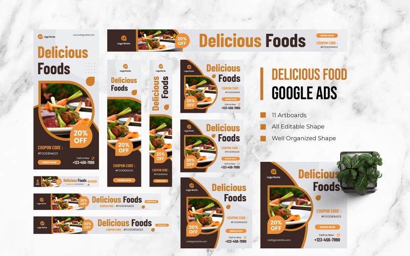 Delicious Food Google Ads Social Media