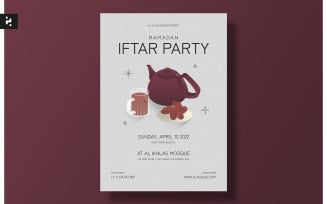 Ramadan Iftar Party Flyer Template Kit