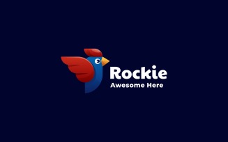 Rooster Color Gradient Logo