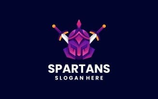 Spartans Gradient Logo Style