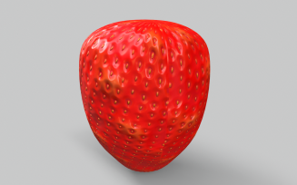 Strawberry Low-poly 3D model