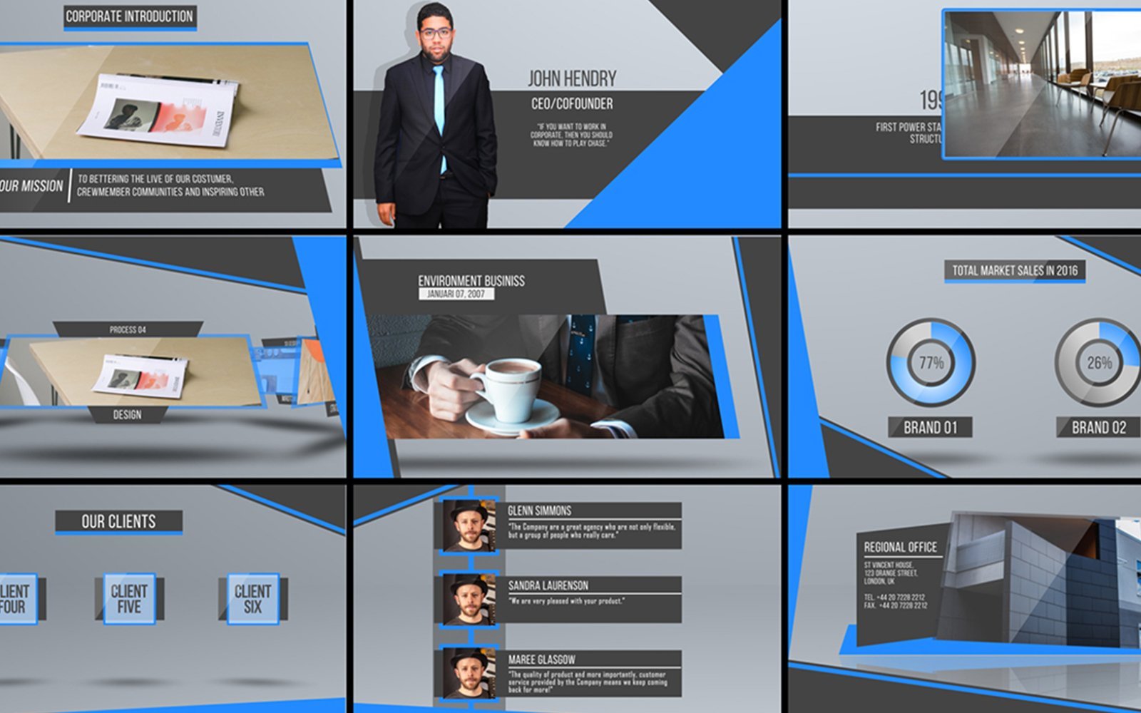 Kit Graphique #235210 Business Propre Divers Modles Web - Logo template Preview