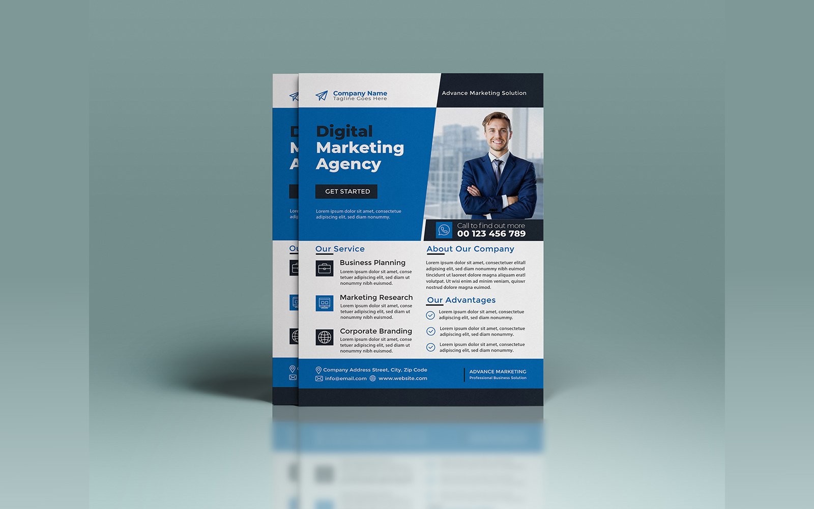 Template #235309 Corporate Flyerdigital Webdesign Template - Logo template Preview