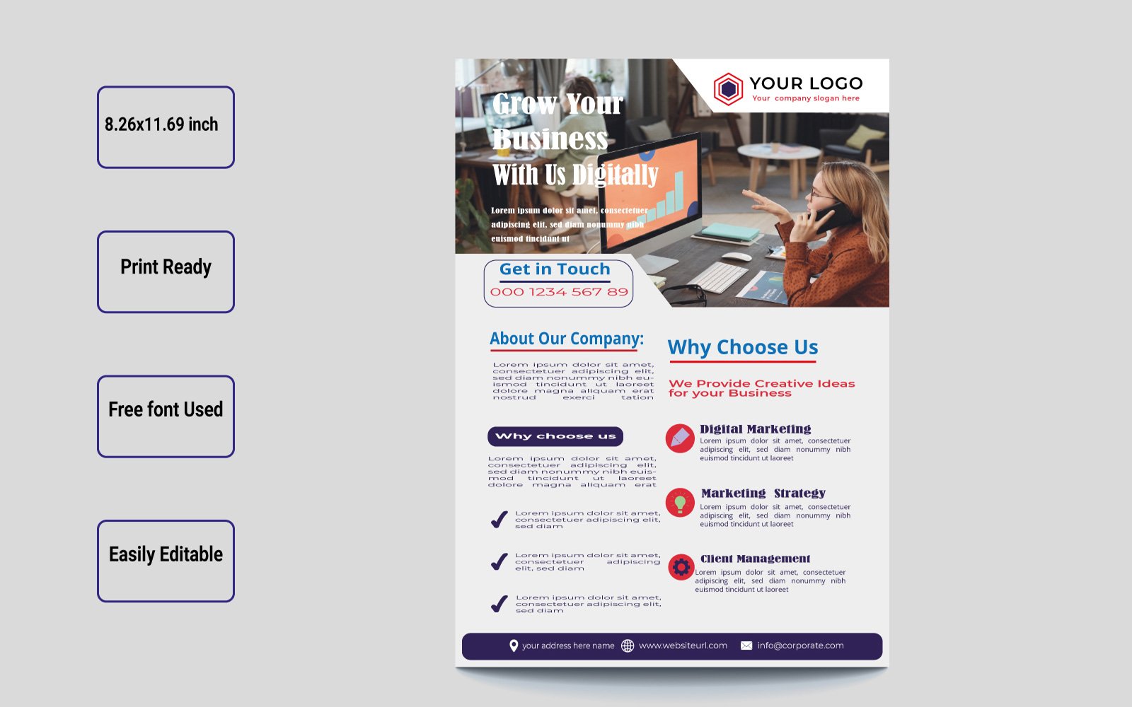 Template #235314 Designflyer Design Webdesign Template - Logo template Preview