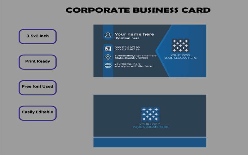 Template #235316 Card Designvisiting Webdesign Template - Logo template Preview