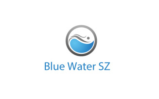 Blue Water logo Design template