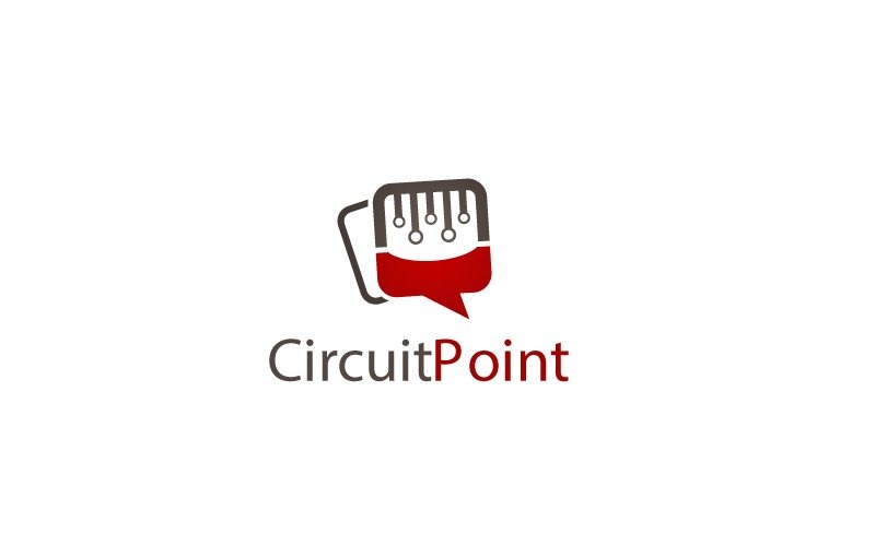 Circuit Point Logo Design Logo Template
