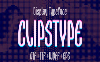 Clipstype - Multilingual Display Font