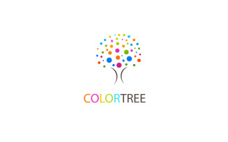 Colour Tree Logo Design Template