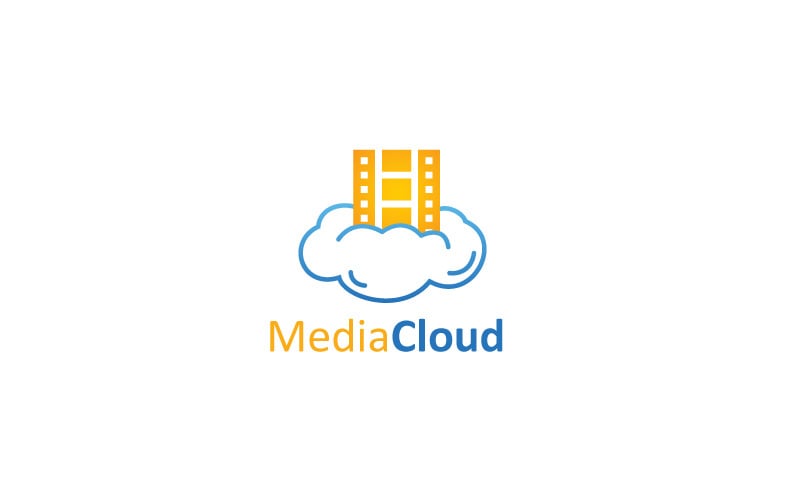 Creative Media Cloud Logo Design Logo Template