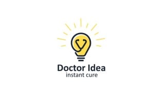 Doctor Idea Logo Template