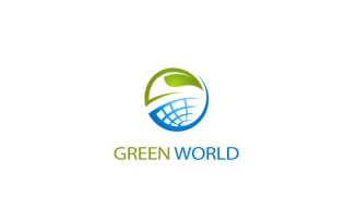 Green World Business Logo Design