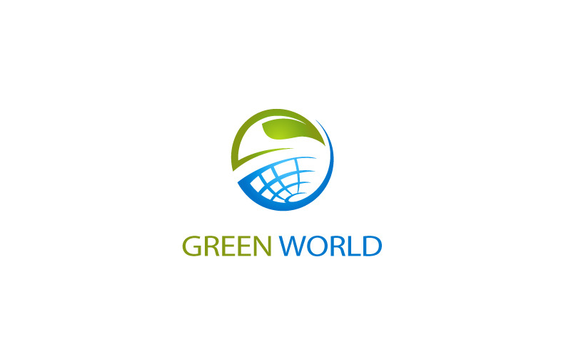 Green World Business Logo Design Logo Template